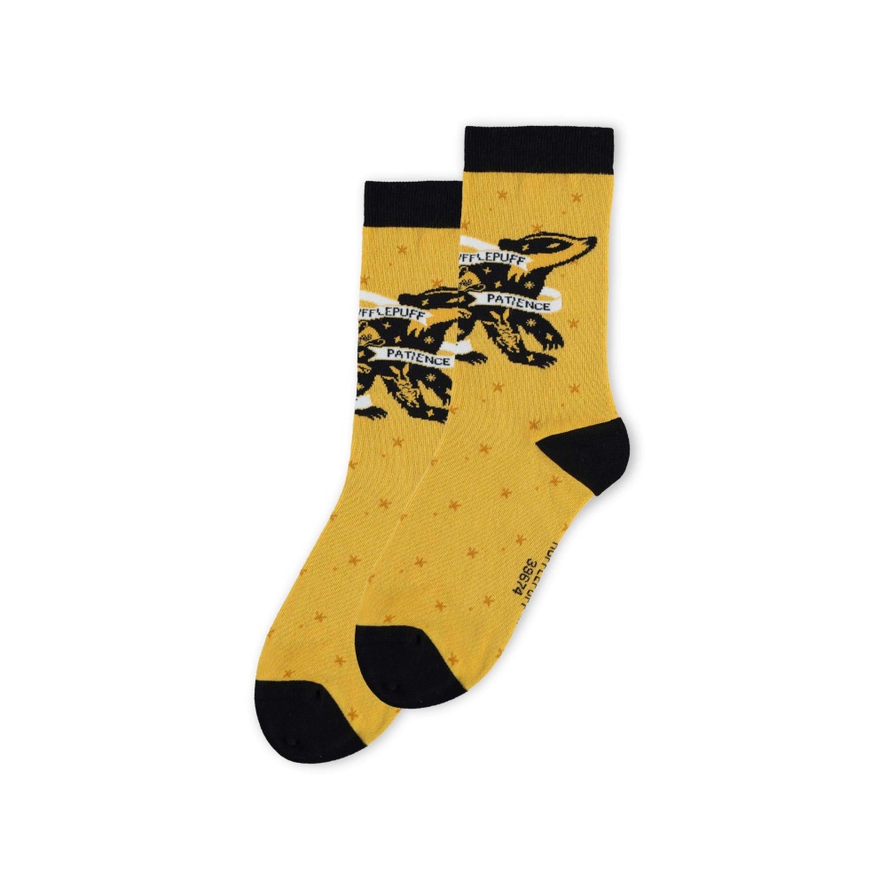 Harry Potter - Hufflepuff Socken - Gelb/Schwarz